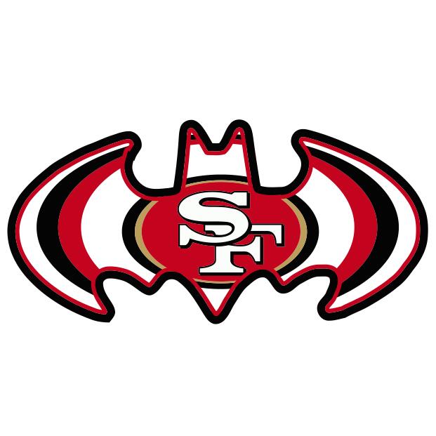 San Francisco 49ers Batman Logo fabric transfer